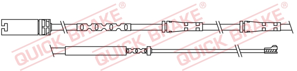 Czujnik zużycia klocka